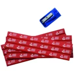 TOTALTOOLS Medium Red Carpenter Pencil With Sharpener - 11 Pack