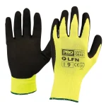 PROCHOICE Glove Nylon Sz 8 Latex Dipped Palm, Hi-Vis