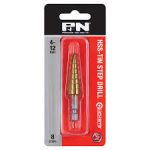 DRILL STEP HSS-TIN HEX-SHK QUICKBIT CARDED 4-12MM 8-STEP P&N