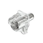 SHELF SUPPORT WOOD AND GLASS 5MM TRANSP. -(1000pcs)