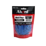 Plugs Wall Plastic Blue 8x50mm PK50