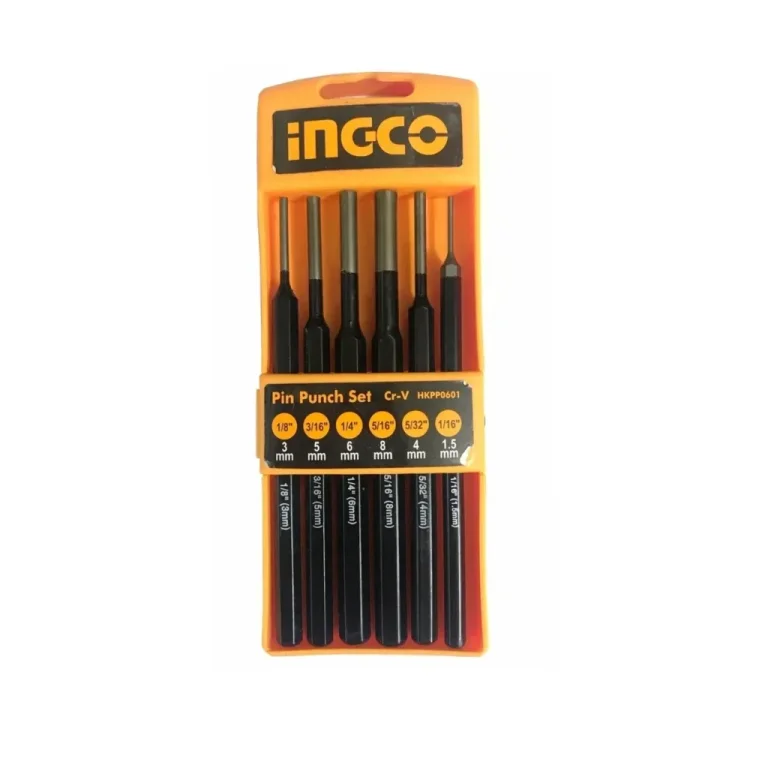6 pcs Pin Punch Set High Carbon Steel