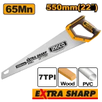 Hand Saw 7TPI Rubber Grip Handle 22INCH