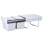 Bottom Mounted Double trash Bin ( MIN 400 CABINET)