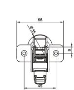 Concealed hinge, Häfele Metalla 310 SM 155°, full overlay  45mm   mounting - Image 2