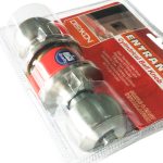 Door Lock Set Ball Knob Entrance S/S 65mm Rose 60mm - Image 2