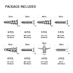 Anchor Self Drilling & Toggle Assortment Kit 50PCS - Image 3