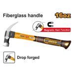 Claw Hammer Fiberglass Handle 450g