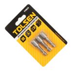 Magnetic Nut Socket 3PCS 1/4 IN. Hex Shank 8mm x48mm