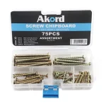 Screw Chipboard Assortment Kit 75PCS