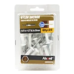 Anchor Nylon Mushroom Head 6.5x38mm PBX25