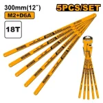 Bi-Metal Hacksaw Blade Set 18T 300mmN5pc