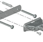 BRACKET FOR TRAIDE SHELF SUPPORT