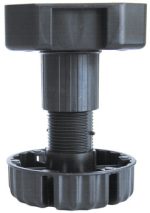 Adjustable leg and glide sets, For base cabinet plinths Screw fix 100 PC