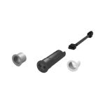 Sensor switches, Hafele Loox 1 switch with 2 functions touchless, soft on/off switching, Black (includes modular front cover white, black, grey)