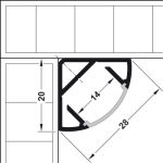 LOOX profiles, 2195,Silver ,Milky, profile height: 20mm - Image 4