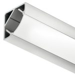 LOOX profiles, 2195,Silver ,Milky, profile height: 20mm