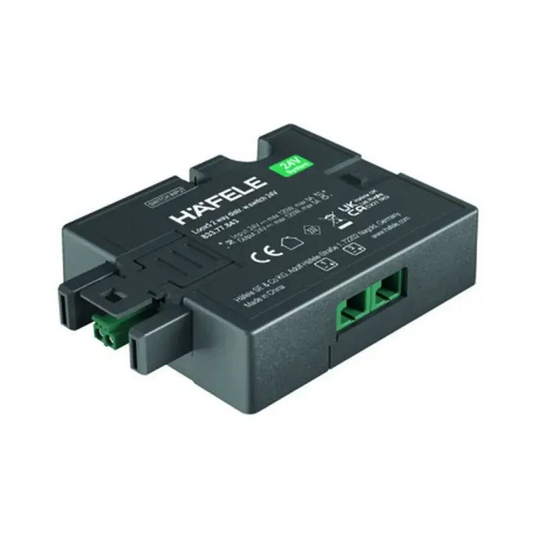 2-way distributor, Häfele Loox5 24 V box to box with switching function 2-pin (monochrome) for 1 switch, max. connected wattage 120 W / UL 90 W