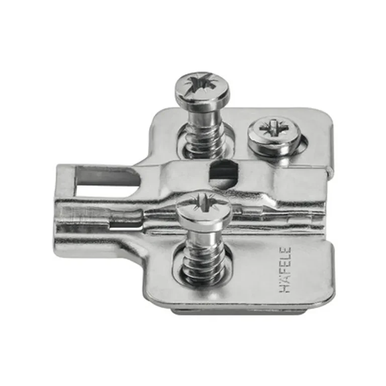 Cruciform mounting plate, Häfele Metalla 310 SM,  with pre-mounted Euro screws
