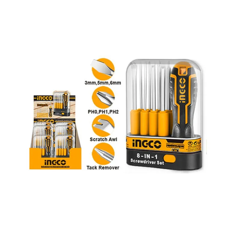 Interchangeable Screwdriver Set 9 Pcs Trade