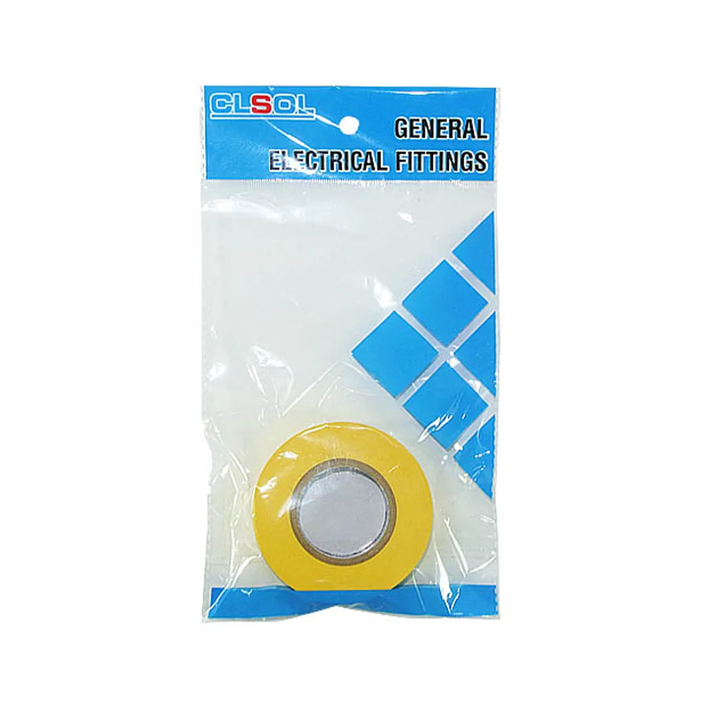 PVC Electrical Insulation Tape 34IN x 66FT (18mm x 20M) Yellow PVC Electrical Insulation Tape 3/4IN x 66FT (18mm x 20M) Yellow