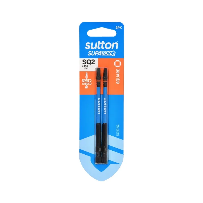SCREWDRIVER BIT SQUARE/ROBERTSON SQ2 100MM 2PK