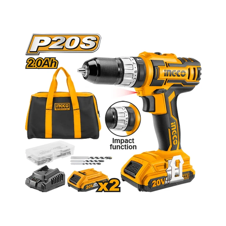 Ingco Cidli2002 Cordless Impact Drill 20v