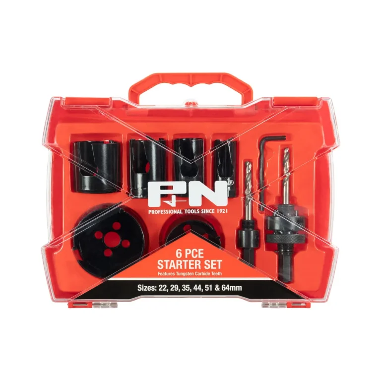 P&N Tools 166044664 Holesaw Starter Set 6pce