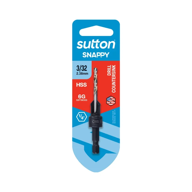 Sutton Tools C115h0238 Snappy Drill Countersink 3 32in