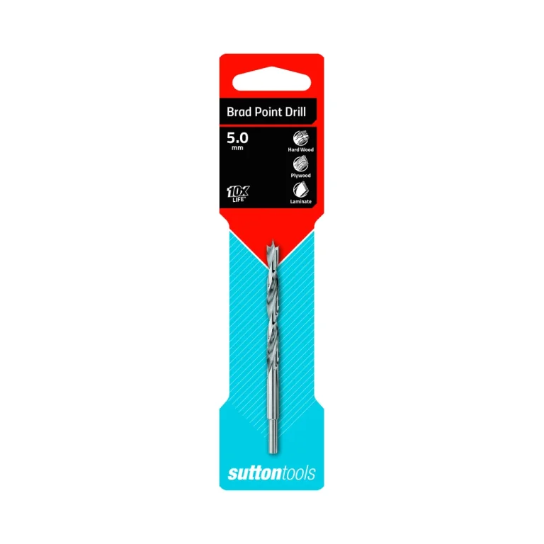 Sutton Tools D5000500 Brad Point Wood Drill 5 0mm