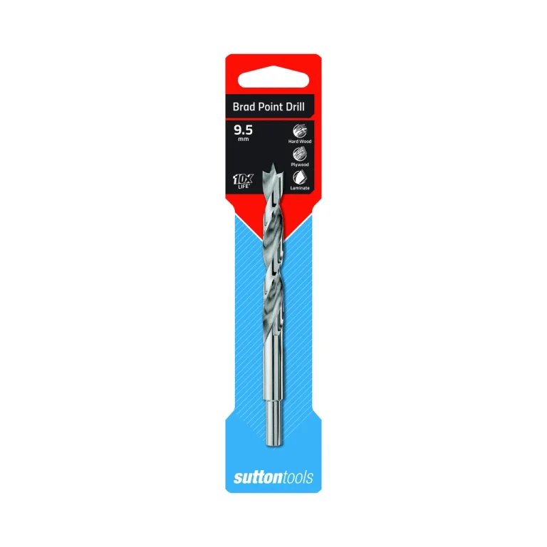 Sutton Tools D5000950 Brad Point Wood Drill 9 5mm