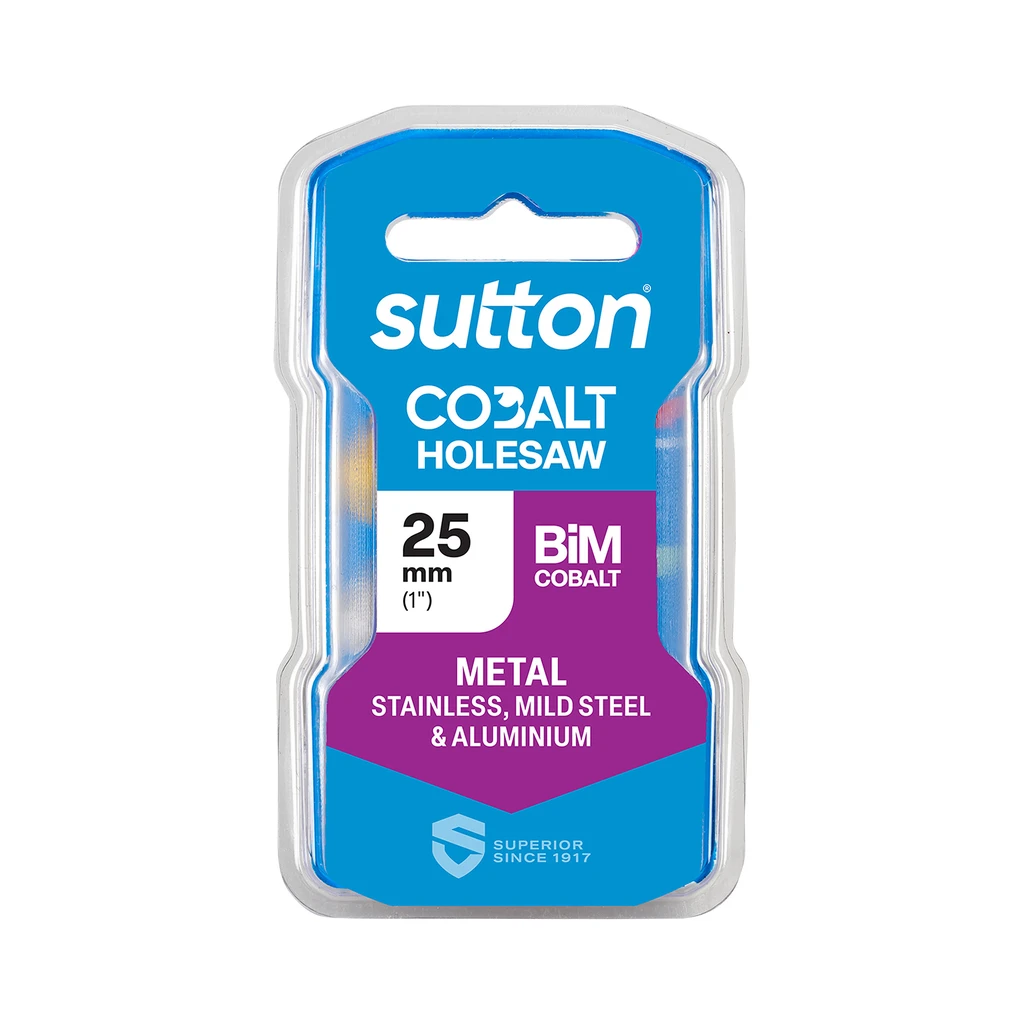 Sutton Tools H1250250 Bi Metal Cobalt Holesaw Hangpack 25mm Sutton Tools H1250250 Bi Metal Cobalt Holesaw Hangpack 25mm