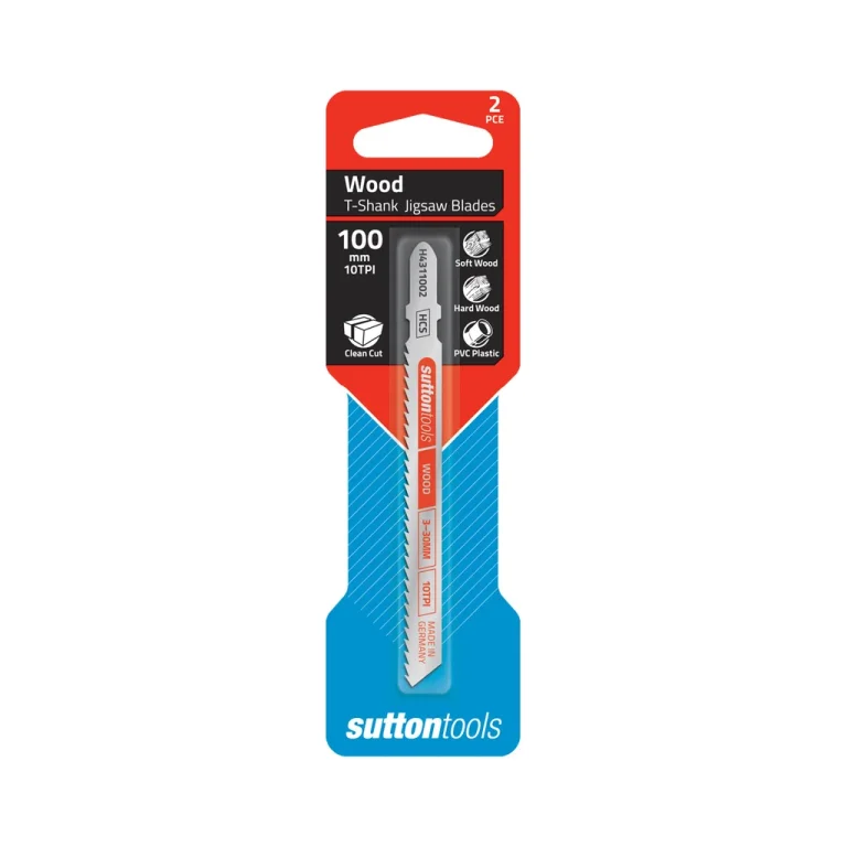 Sutton Tools H4311002 Jigsaw Blade Hcs Wood Clean 100mm