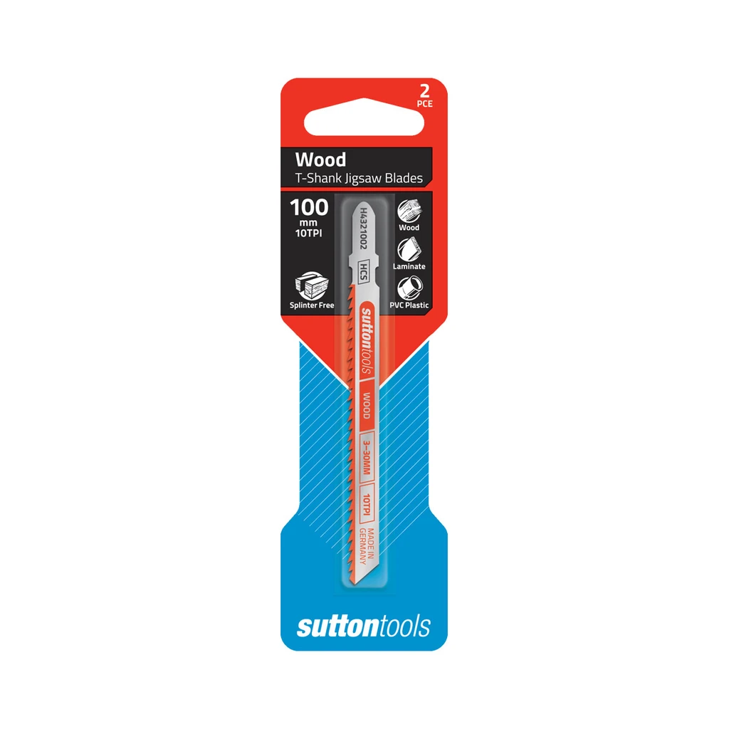 Sutton Tools H4321002 Jigsaw Blade Hcs Wood Special 100mm Sutton Tools H4321002 Jigsaw Blade Hcs Wood Special 100mm