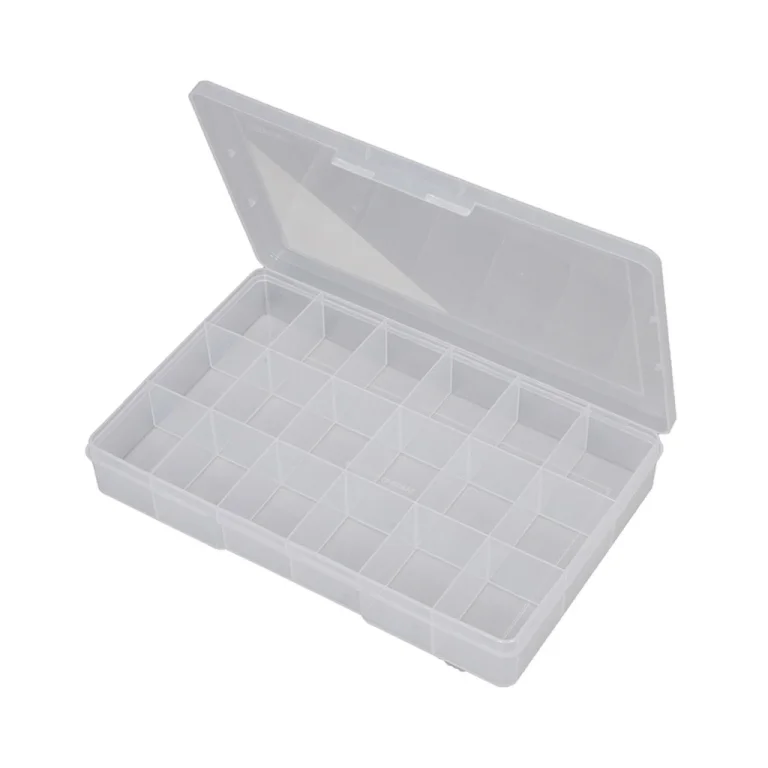 Fischer 310 x 200 x 48mm 18 Compartment Clear Large Storage Box 1H-094