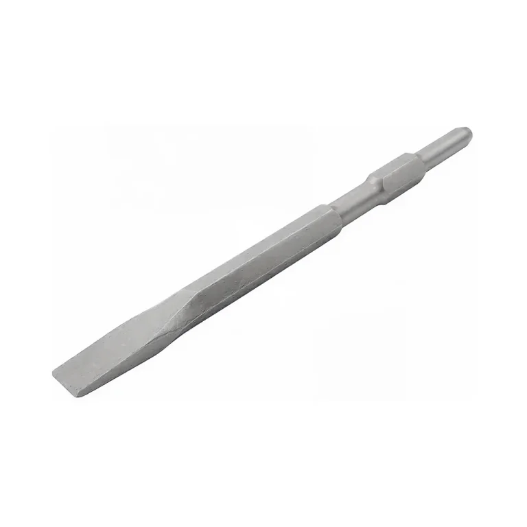 Hex Flat Chisel Alloy Steel Sand Blasting Blacken 17*280*25mm (0.7"x11"x1")