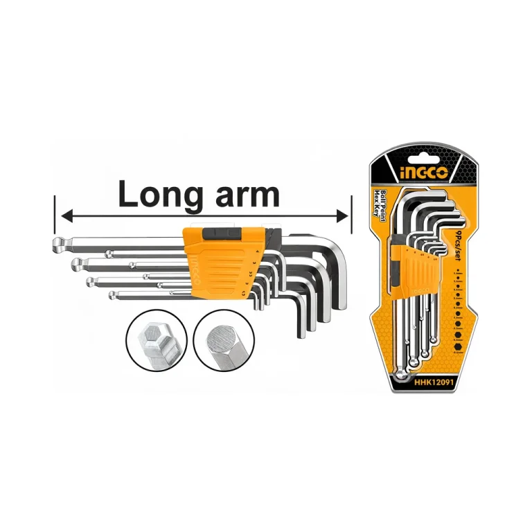 Ball Point Hex Key Set 9 Pcs Trade