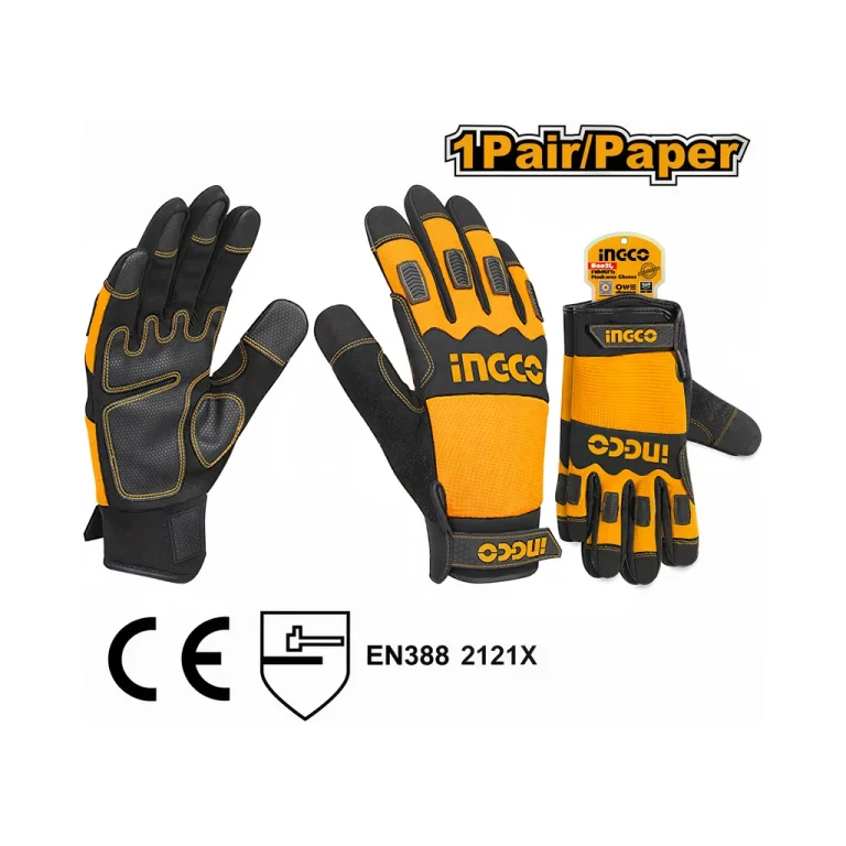 Gloves With PU Leather XL