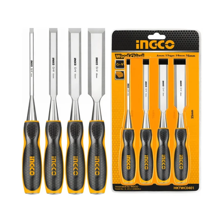 Wood Chisel Set 4Pcs 6,12,19,25mm Trade