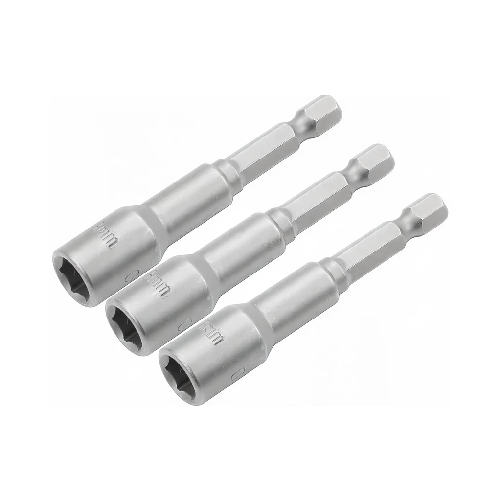 Magnetic Nut Socket Set 3PCS 1/4 IN. Hex Shank 10mmx65m Magnetic Nut Socket Set 3PCS 1/4 IN. Hex Shank 10mmx65m