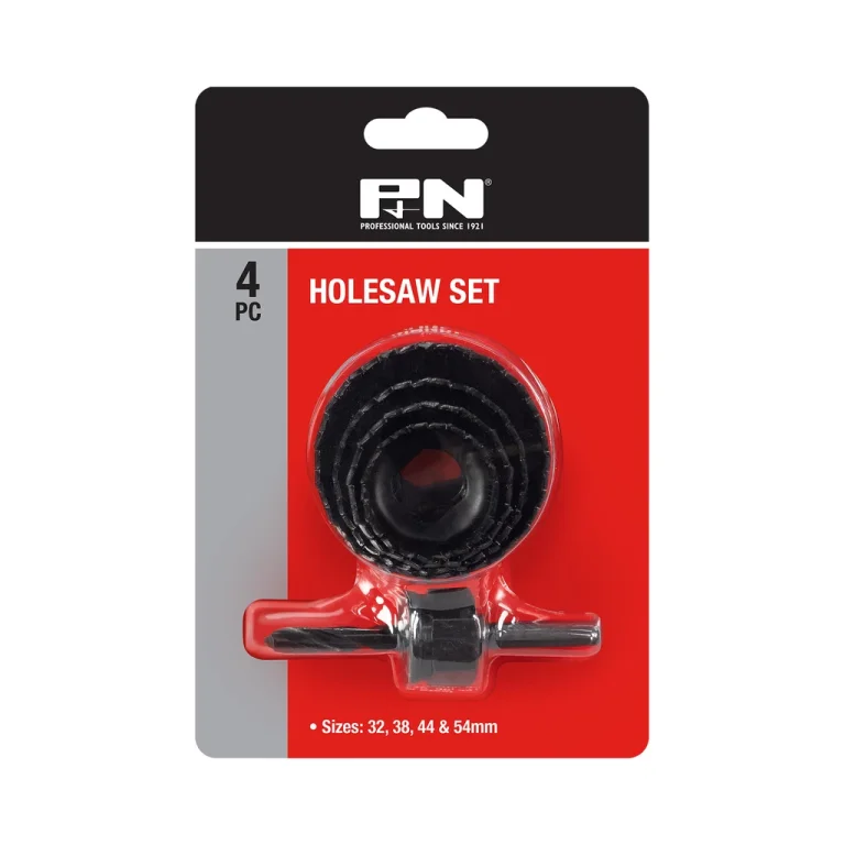 HOLESAW SET 32,38,44,54MM 4PC P&N
