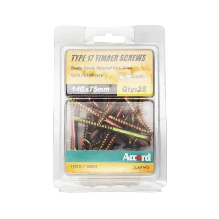 Screw BAT IHX GP (#14x3")14-10X75 PB25