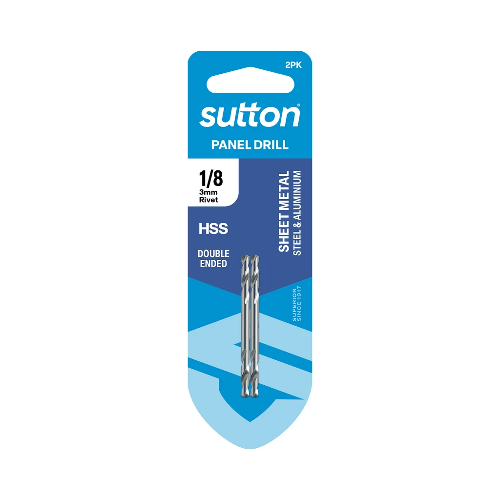 Sutton D133 Silver Bullet Double Ended Panel Drill Bit 1/8in 3.18mm, 2 Pack Sutton D133 Silver Bullet Double Ended Panel Drill Bit 1/8in 3.18mm, 2 Pack