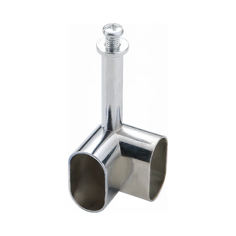 Wardrobe Tube Supports 16mm, Zinc Alloy, Black or Chrome
